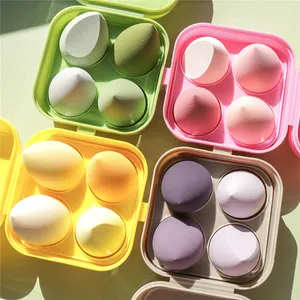 Manufacturer Supply Make Up Sponge Set Blending Peach Beauty Cosmetic Makeup Sponge for Foundation Beauty Sponge