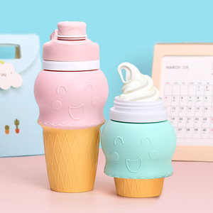 Nouvelle bouteille d'eau pliable en silicone colorée, légère et compacte, au design unique, brevetée BSCI, pour enfants - Product Image 1