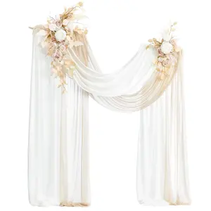 Flower Swag Arch for Wedding Ceremony Reception Backdrop Floral Arrangement Decor Artificial Flower Arch for Wedding