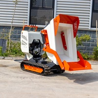 China Marke High Top Mini Track Dumper Benzin Crawler Mini Muldenkipper 500kg 1000kg Mini Ddumper