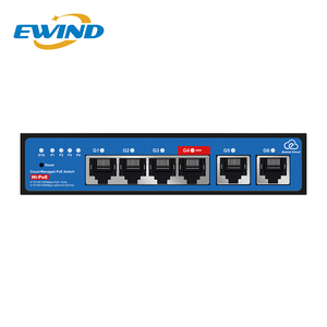 4+2 Port Gigabit Managed Network Switch mit <span class=keywords><strong>APP</strong></span>-Fernsteuerung Cloud-Managed PoE-Switch für IP-CCTV-Kamera-Sicherheit - Product Image 2