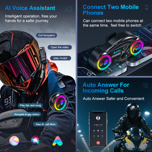 Y13 Pro xe máy hệ thống liên lạc tai nghe cho 2 người âm nhạc chia sẻ Mũ bảo hiểm <span class=keywords><strong>intercom</strong></span> với <span class=keywords><strong>FM</strong></span> Đài phát thanh - Product Image 5