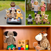 Poupée en peluche personnalisée 25cm animaux de la forêt de la jungle jouets pour enfants girafe éléphant singe lion tigre jouet animal en peluche vente en gros