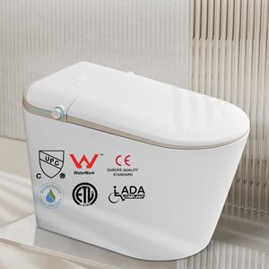 CUPC Watermark CE, venta directa de fábrica inteligente, armario de agua, baño de cerámica, <span class=keywords><strong>asiento</strong></span> automático montado en el suelo, inodoro inteligente de una pieza - Product Image 1