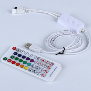 USB SP611E WS2812b Control remoto <span class=keywords><strong>RGB</strong></span> Pixel <span class=keywords><strong>LED</strong></span> <span class=keywords><strong>Strip</strong></span> Dream Color Music Sync BT APP Logotipo personalizable DC 5V/12V/24V SPI Dimmers - Product Image 6