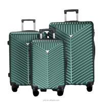 Maleta con ruedas de estilo a la moda, ABS, PC, Valijas de viaje, bolsas de viaje, color personalizado, conjunto de maletas para exteriores
