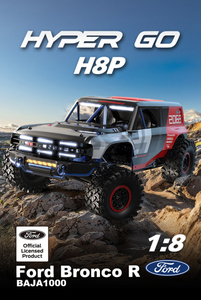 MJX Hyper 1/8 Échelle Brushless H8P Télécommande Voiture RC 4WD Tout-Terrain Ford Bronco <span class=keywords><strong>Baja</strong></span> <span class=keywords><strong>1000</strong></span> Escalade Simulation Jouet Voiture RC - Product Image 6
