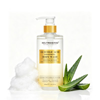 Gel Douche Hydratant Exfoliant Neutriherbs en Gros sous Marque Blanche pour une Peau Lisse à l'Acide Glycolique