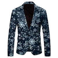Veste de costume blazer pour homme, élégante, pour soirée, bal, mariage, smoking, coupe ajustée, décontractée, avec revers crantés, haut de gamme