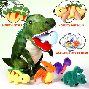 Peluche di peluche per bambini peluche di peluche di dinosauro giocattolo divertente dinosauro di dinosauro - Product Image 3