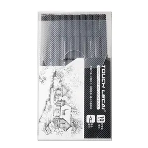 High quality fineliner pen Water Based Brush Markers Different Tip Black Fineliner Sketch Pen