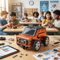 WEEEMAKE WeeeBot Mini V2.0 - Kit Educativo de Robot de Dibujo para Niños - Aprendizaje Práctico y Habilidades STEM