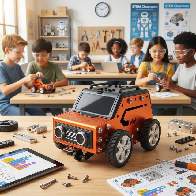 WEEEMAKE WeeeBot Mini V2.0 -Based Drawing Robot Education Kit for Kids-Hands-On Learning & STEM Skills