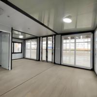 Maison conteneur mobile de luxe préfabriquée et extensible sur mesure de 20 pieds et 40 pieds, avec salle de bain, cuisine et application supermarché, maison portable