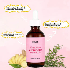 Huile de croissance capillaire à formule concentrée biologique gingembre et <span class=keywords><strong>romarin</strong></span>, marque privée, vente chaude, vente en gros, soin capillaire, prévention de la perte de cheveux - Product Image 3