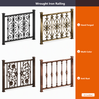 Balustres, rampes et garde-corps en fer forgé sur mesure |   Décoratif pour jardin, terrasse, pont, bricolage |   OEM ODM