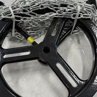 Roue à chaîne SS304/WCB avec trou pour vanne de régulation à haute pression, installation directe sans démontage de la molette, résistante à la corrosion