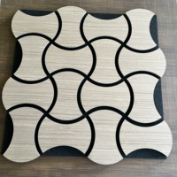 Panneau acoustique hexagonal 3D de haute qualité, matériau insonorisant écologique pour la décoration murale de bureau, panneau acoustique