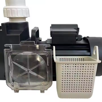 Pompe à eau de piscine électrique 1,5 CV 220 V avec moteur de filtration et de circulation, coque en plastique robuste et durable