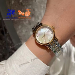 Montre à quartz de luxe pour femme Longnes, tendance, avec bracelet en acier, cadran en verre style INS, populaire, style bracelet Kate Sp - Product Image 1