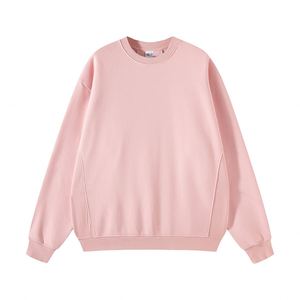 AI-MICH Promotional Fleece Custom Embroidered Custom <b>Neck</b> <b>Light</b> pink Custom Logo Unisex Shirt Sweatshirt - Product Image 2