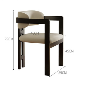 <span class=keywords><strong>Tavolo</strong></span> da Pranzo in Legno Nero Stile Nordico BST, Design Europeo, con <span class=keywords><strong>Sedie</strong></span> in Legno Massello <span class=keywords><strong>per</strong></span> Sala da Pranzo - Product Image 4