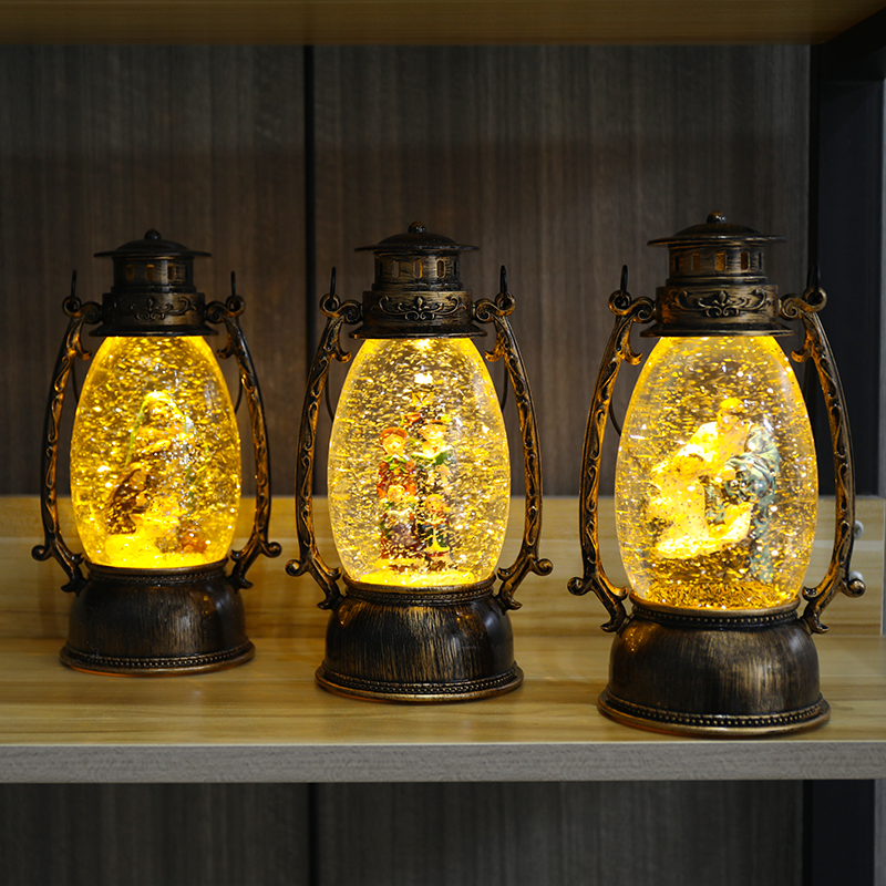 Weijiule WDL-1936B 2021 креативный подарок фотообои Деревенский коричневый Электрический фонарь для рождественские украшения