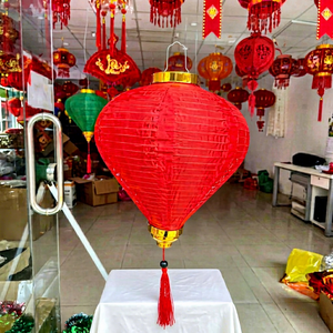 Farol Decorativo Colgante de Bambú Rojo Tradicional Hecho a Mano, Ecológico, con Temática de Hadas, para el Festival del Año Nuevo Chino, Adorno para el Hogar - Product Image 1