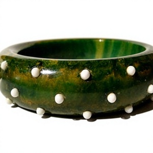 Classic Acrylic Resin Bangle <b>Dog</b> Pattern <b>Ceramic</b> Handmade Trendy Premium Best Quality Stylish Unisex Jewelry Party Wedding Gifts - Product Image 5