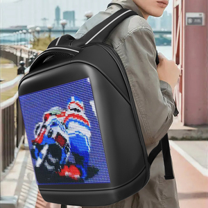 Sac à dos scolaire étanche pour femme avec affichage LED RVB polychrome à la mode en matériau PU APP contrôle fermeture à glissière - Product Image 4