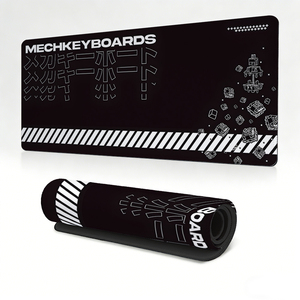 Tapis de souris XXL pour jeux, tapis de bureau à thème claviers mécaniques, tapis de clavier étendu <span class=keywords><strong>avec</strong></span> bords cousus, tapis de jeu imperméable - Product Image 1