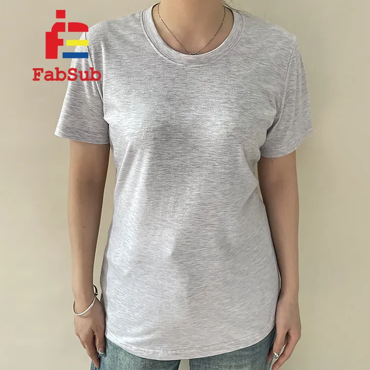 T-shirt in cotone poliestere canotta Top Set da donna due pezzi Set per sublimazione DTF stampa di seta pantaloncini T-Shirt