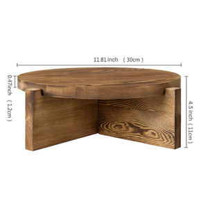 Présentoir à gâteaux rond en bois de pin naturel, présentoir de cadeaux, présentoir de desserts, de <span class=keywords><strong>cupcakes</strong></span>, plateau pour mariage, fête d'anniversaire - Product Image 6