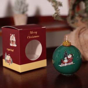 Hot Sales Handmade Smokeless Environment-Friendly Spherical Snowman <b>Christmas</b> Aromatherapy <b>Candle</b> for Home Holiday Decor - Product Image 5