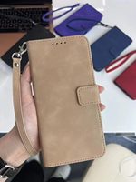 Étui en cuir à rabat avec béquille et portefeuille pour Samsung Galaxy S26 Ultra S25 Edge S24 Plus S23 FE S22 S21 A27 A57 M36 M56
