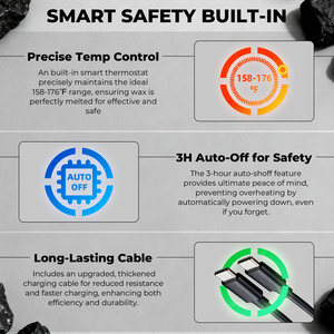 Kit de chauffe-<span class=keywords><strong>cire</strong></span> électronique pour le nez Lifestance pour hommes et femmes, recharge USB, épilation indolore et sûre pour le nez - Product Image 6