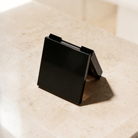 Palette d'ombres à paupières noires OEM du fabricant, emballage de boîte cosmétique avec miroir