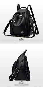 Wholesale New Custom PU Leather <b>Large</b> Capacity College Travel <b>Backpack</b> Women's <b>Backpacks</b> - Product Image 4