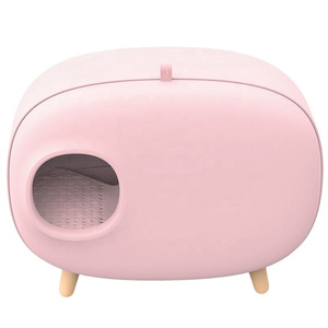 Litière pour chat de style classique, légère, en plastique écologique, fermée, pour l'entraînement, vente en gros mondiale, options multicolores - Product Image 3