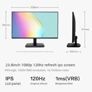 เอเซอร์ EK241Y <span class=keywords><strong>จอ</strong></span>ภาพขนาด 23.8 นิ้ว <span class=keywords><strong>144Hz</strong></span> 1920x1080 VGA HDMI พอร์ตคู่ VESA ติดผนังได้ แสงสีฟ้าต่ำ <span class=keywords><strong>จอ</strong></span>คอมพิวเตอร์ถนอมสายตา - Product Image 2