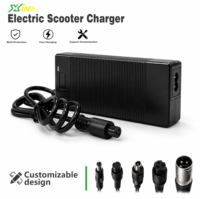 Chargeur de scooter électrique 60V 2A, batterie au lithium, matériau ABS ignifuge, éclairage LED, sortie stable, protection multiple