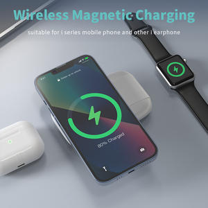 Schitec Imanes Cargador portátil Ultra Delgado 5000mAh 15W Banco de energía magnético inalámbrico con soporte plegable - Product Image 4