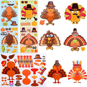 Pavo <span class=keywords><strong>de</strong></span> Acción <span class=keywords><strong>de</strong></span> <span class=keywords><strong>Gracias</strong></span> en hacer un pavo <span class=keywords><strong>Feliz</strong></span> Día <span class=keywords><strong>de</strong></span> Acción <span class=keywords><strong>de</strong></span> <span class=keywords><strong>Gracias</strong></span> calcomanías Craft Kit <span class=keywords><strong>de</strong></span> pegatinas <span class=keywords><strong>de</strong></span> Turquía - Product Image 4