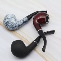 Nouveau produit : Accessoires de fumage en résine imitation bois sculpté, avec poignée pliable et filtre détachable, en stock.
