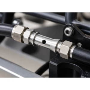 Conector de tubo hueco de aluminio anodizado personalizado con extremos roscados macho para uniones seguras y a prueba de fugas - Product Image 5