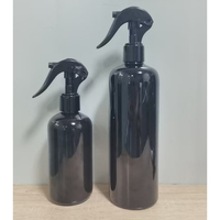 Flacon pulvérisateur vide en PET de 8 oz, rechargeable, avec logo personnalisé, flacon cosmétique ambré, vente en gros pour huile capillaire liquide et produits nettoyants
