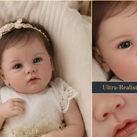Muñeca Bebé Reborn Ultra Realista de 53 cm, de Vinilo, para Coleccionistas y Exhibición
