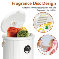 Seau chauffe-serviettes grande capacité 20L avec arrêt automatique et verrou de sécurité – Chauffe-serviettes chauds pour spa, salle de bain, maison et salon