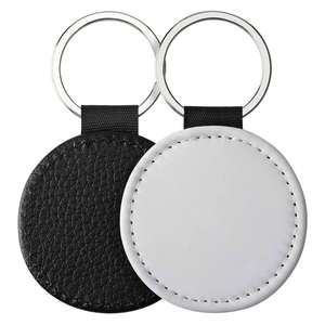 Custom DIY Sublimation Blank <b>Keychain</b> Heat Transfer DIY Double-Size Printed <b>Keychain</b> PU Leather Double Sides Sublimation Keyring - Product Image 6
