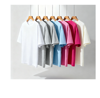T-shirts en coton pour enfants, commande en gros, vierges, à manches courtes, en maille respirante, couleur unie, pour garçons et filles, haut décontracté, broderie, logo personnalisé